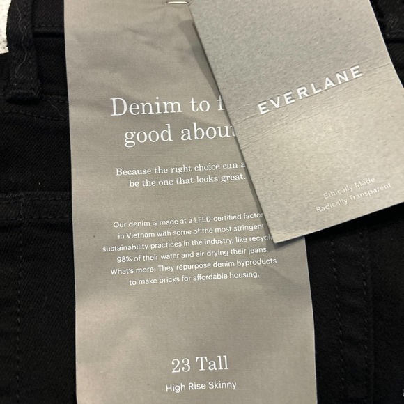 Everlane The Authentic Stretch High-Rise Skinny 23 Tall - Picture 4 of 6